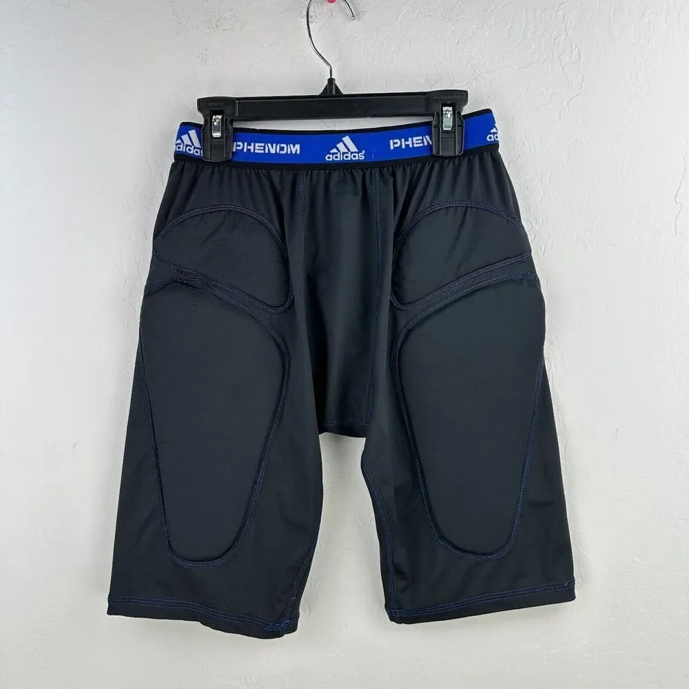 Adidas Phenom Shorts M‎ Black Slider Performance Compression Padded Cup Holder